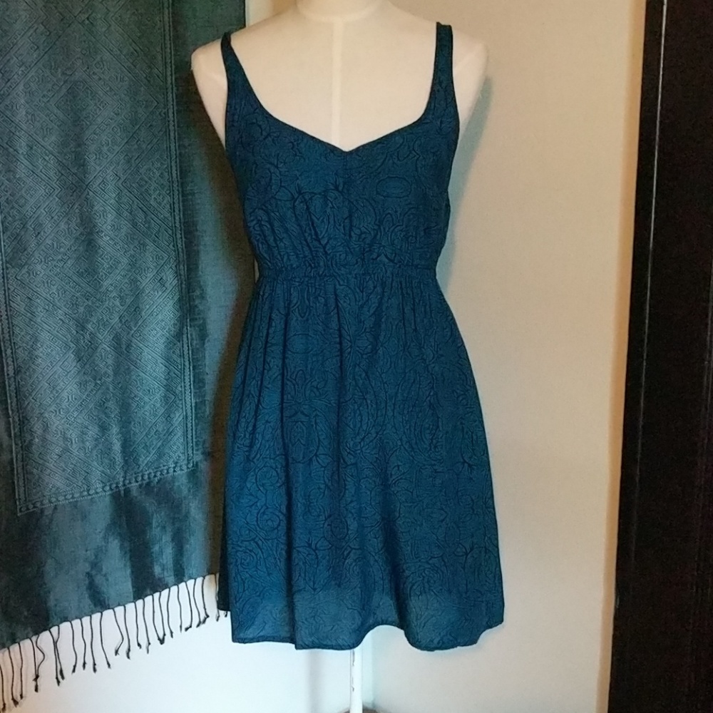 STARING AT STARS: blue baby doll dress